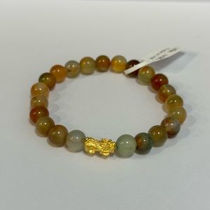 24k Piyao w/ Agate stones